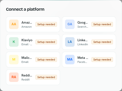 dark:/content/019f8371-84f5-7379-936b-d52714b21934/assets/2026/10/01a10796-docs-campaigns-platform-picker.dark.png The platform picker
