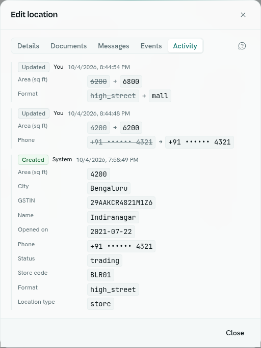 dark:/content/019f8371-84f5-7379-936b-d52714b21934/assets/2026/10/01a10796-docs-record-activity.dark.png The Activity tab of a record